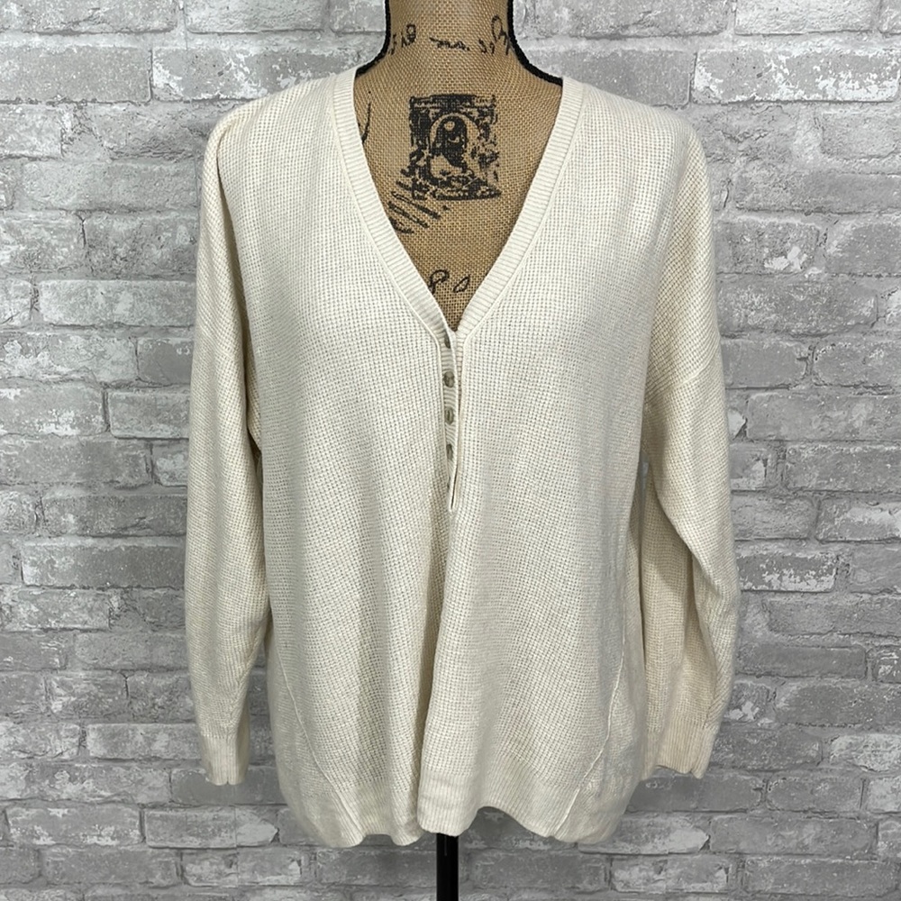 Madewell Asherton Waffle Henley Sweater